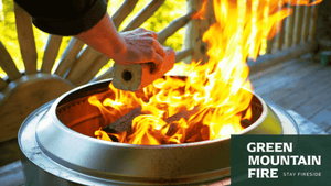 Green Mountain Fire - 100% Hardwood Fire Logs - 6 Log Complete Fire Kit