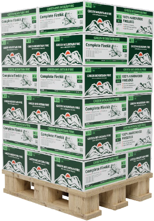 Green Mountain Fire-6 Log Fire Kits(Quarter Pallet)(New 30 Unit)